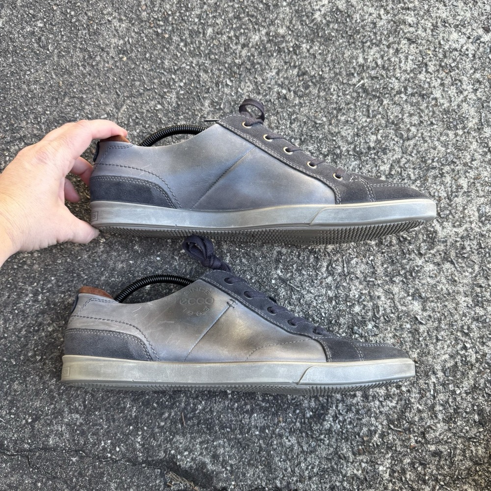 ECCO Collin 2.0 Sneaker Mens US Size 12 EU 46 Gray Leather Soft - Picture 6 of 14